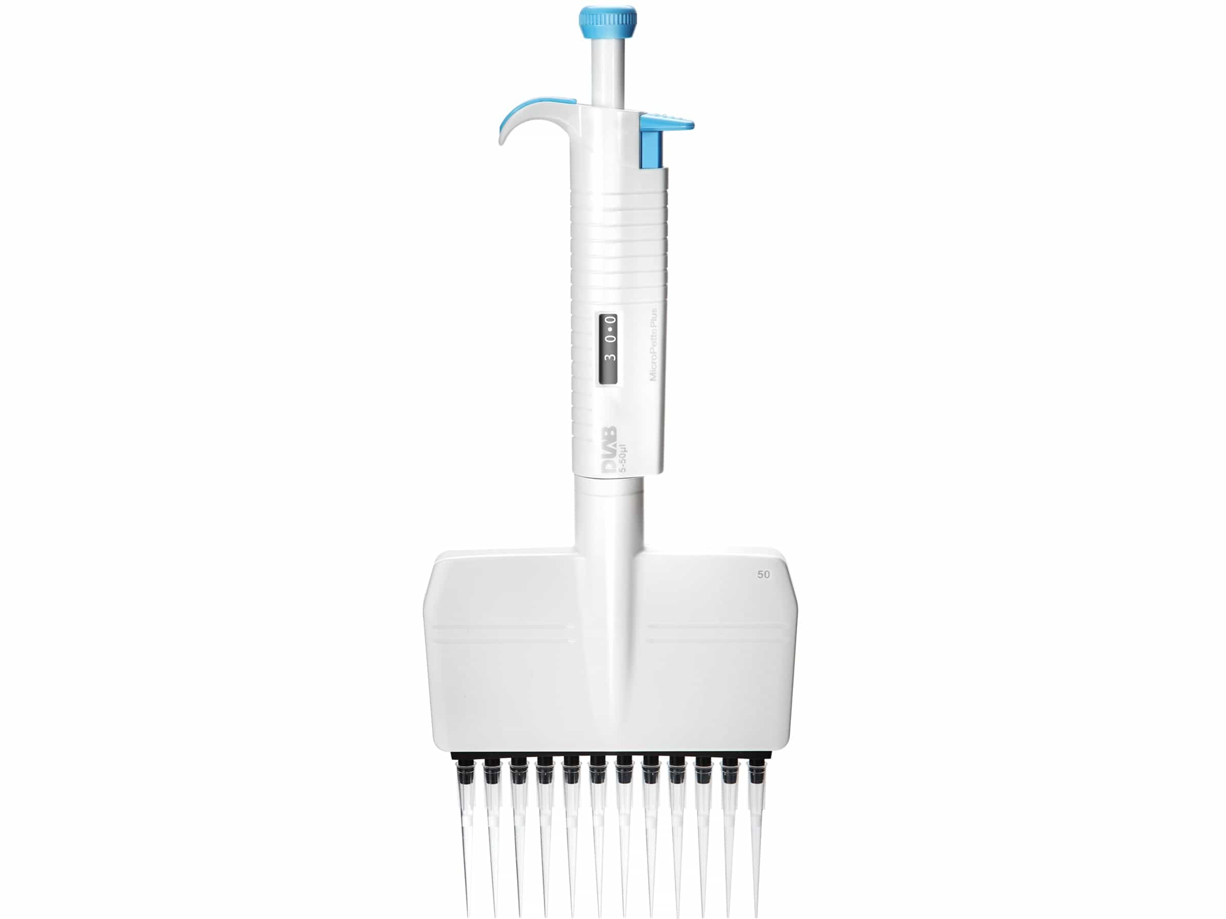 DLAB MICROPETTE PLUS 12 kanallı Ayarlanabilir Hacimli Pipet 50-300μl